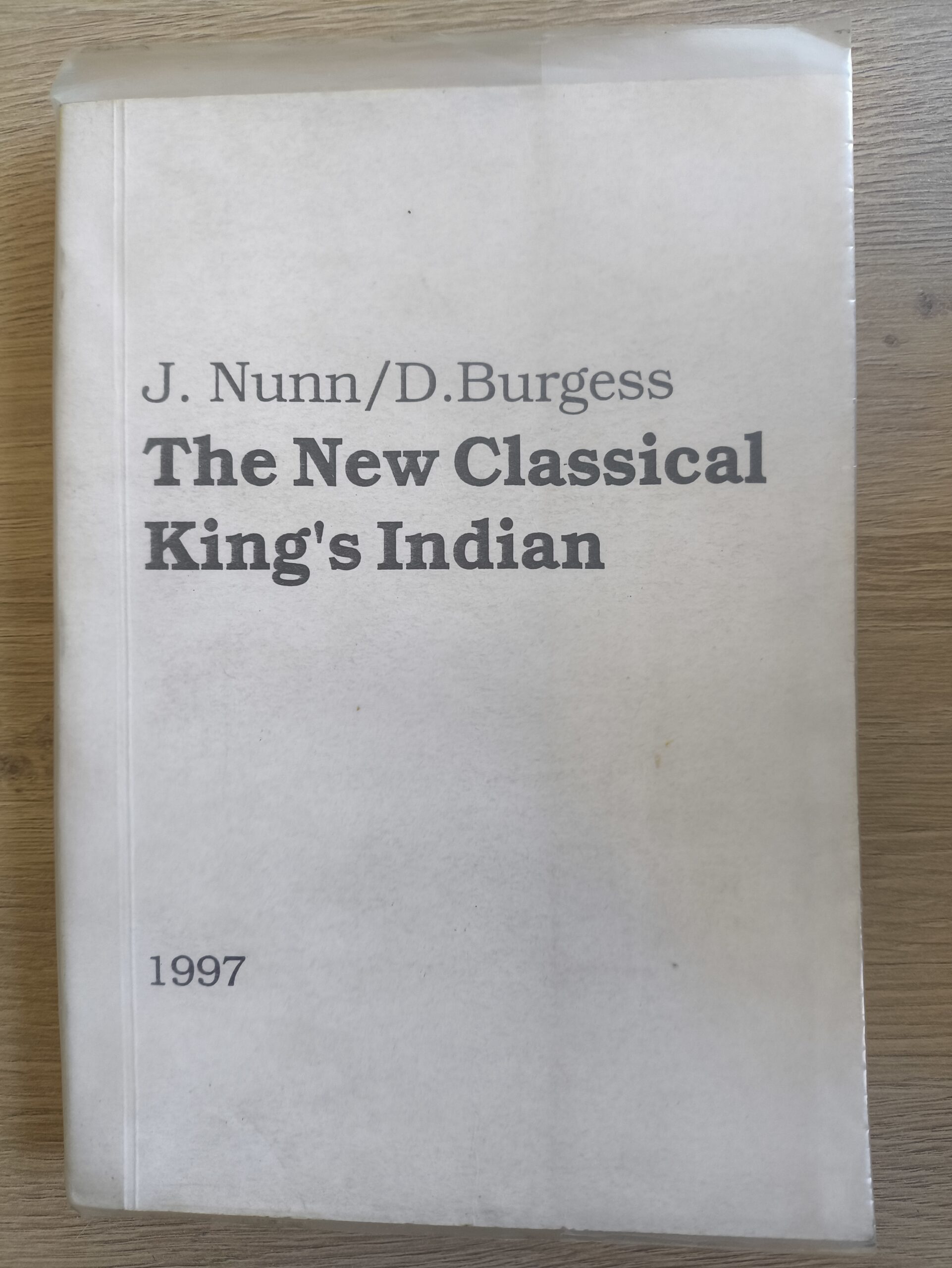 1071# The New Classical King’s Indian (J.Nunn, D.Burgess)