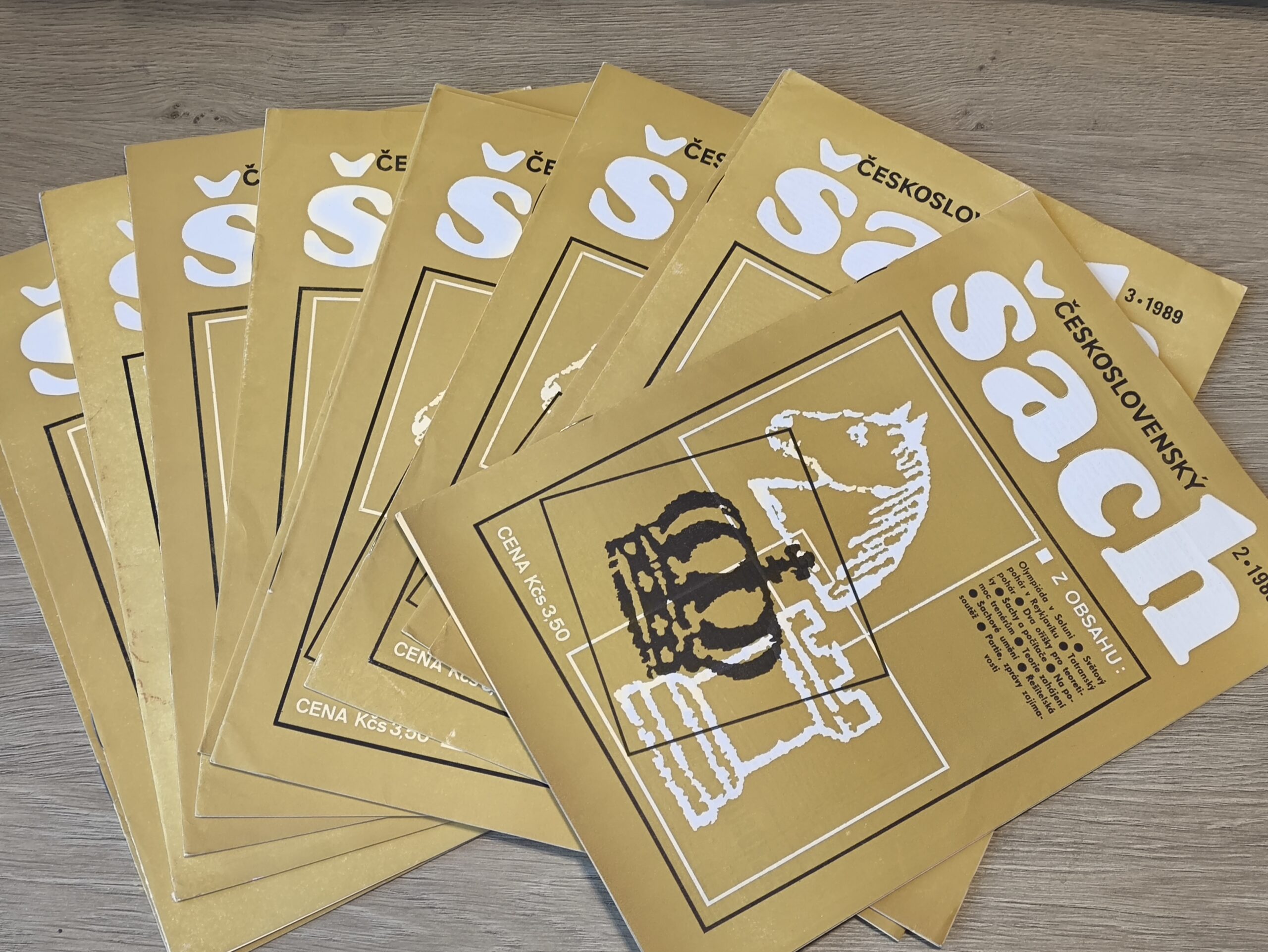1753# CZASOPISMO „Sach”, rocznik 1989 wszystkie numery od 2 do 12, język czeski