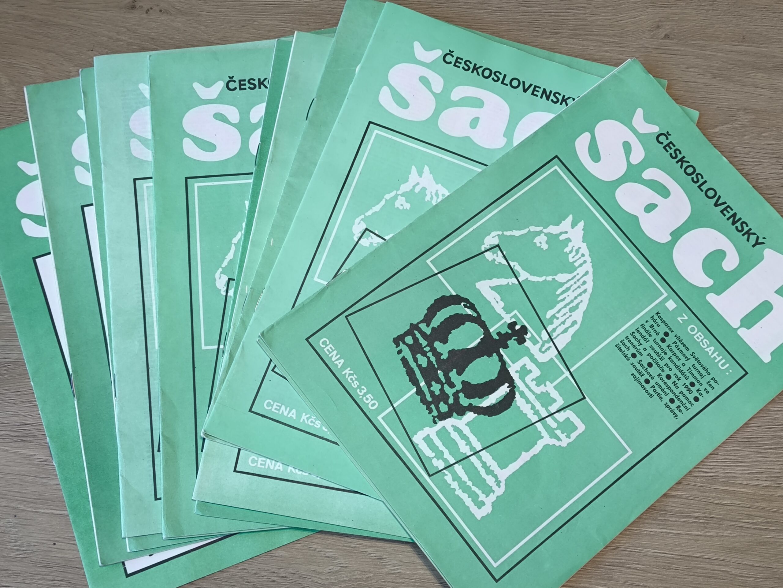 1754# CZASOPISMO „Sach”, rocznik 1990 wszystkie numery od 1 do 12, język czeski